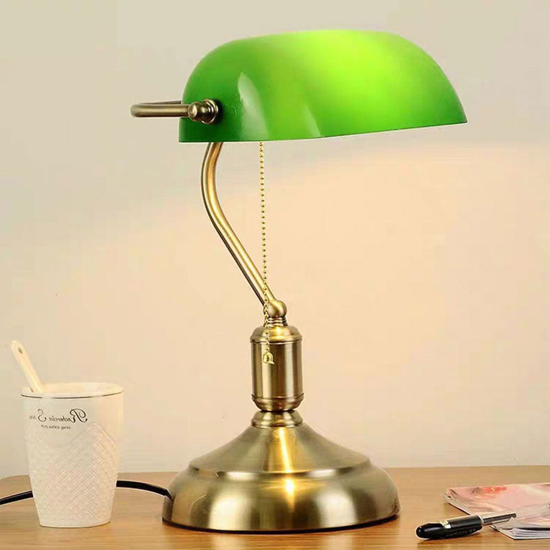 European Glass Table Lamp | Classic Bedside or Desk Lamp