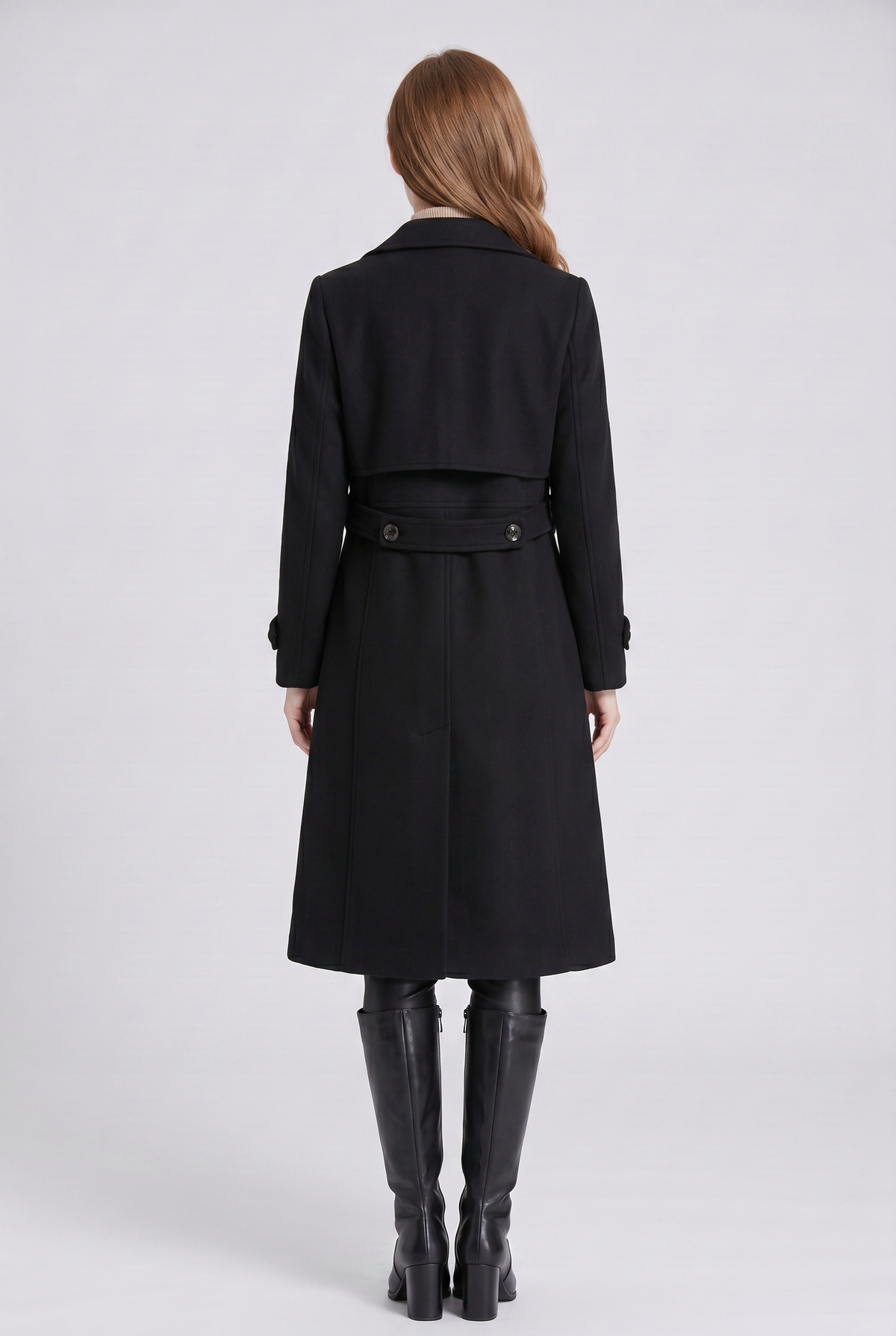 Women's Trench Coat | Double Breasted Longline Style