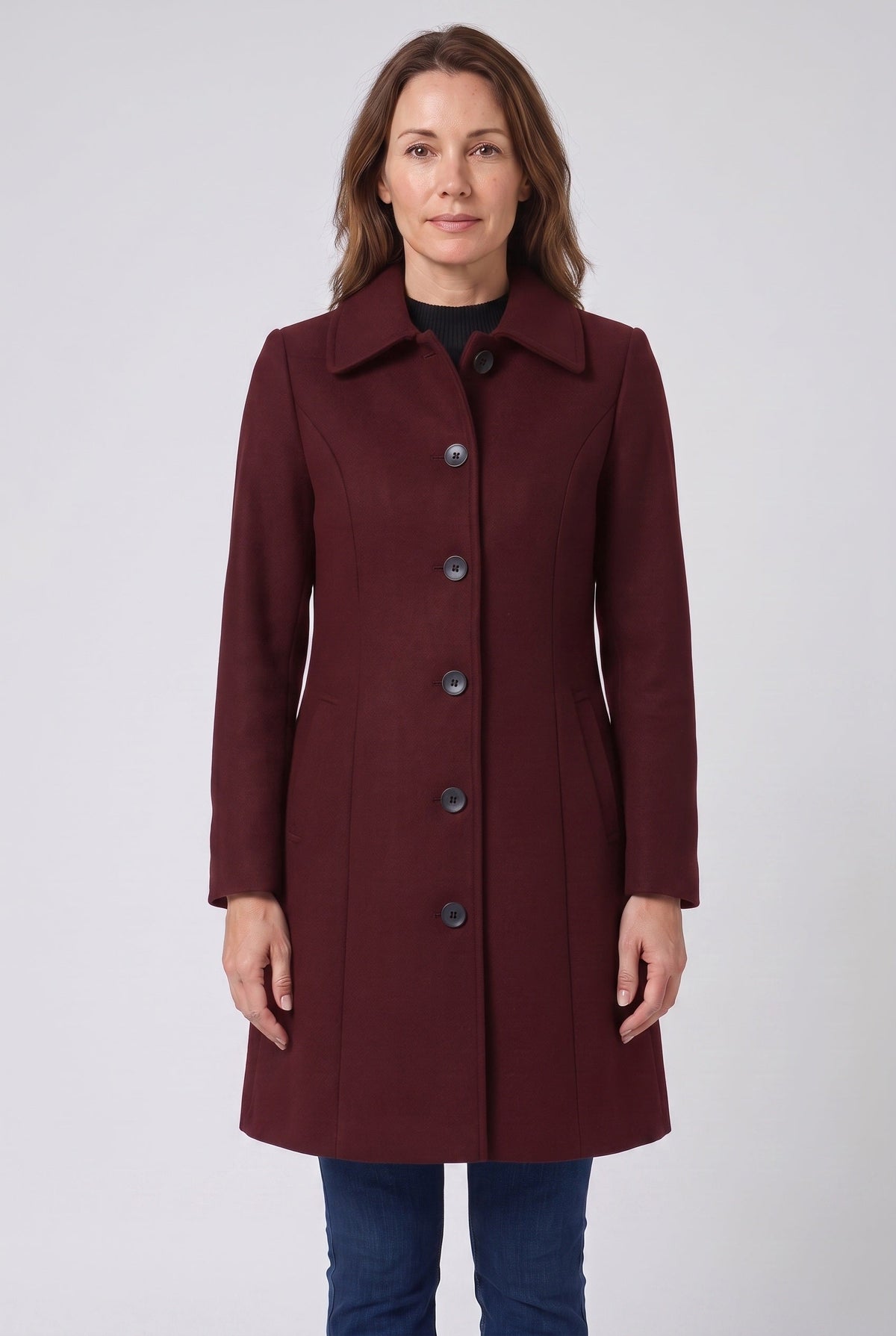 Women's Trench Coat | Single Breasted Button Front