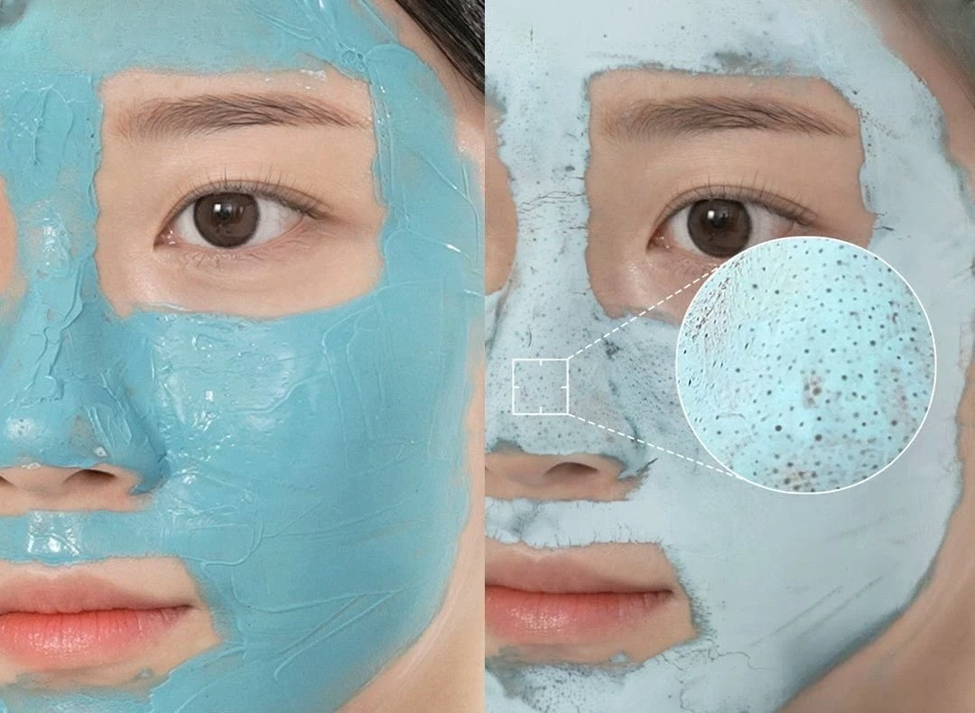 Maschera di fango nera Zero Pore per i punti neri, con carbone, argilla caolino e cenere vulcanica