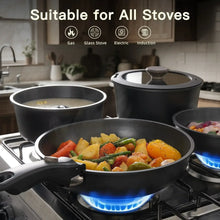 20-Pc Nonstick Pots and Pans Set, Detachable Handle, Stackable RV