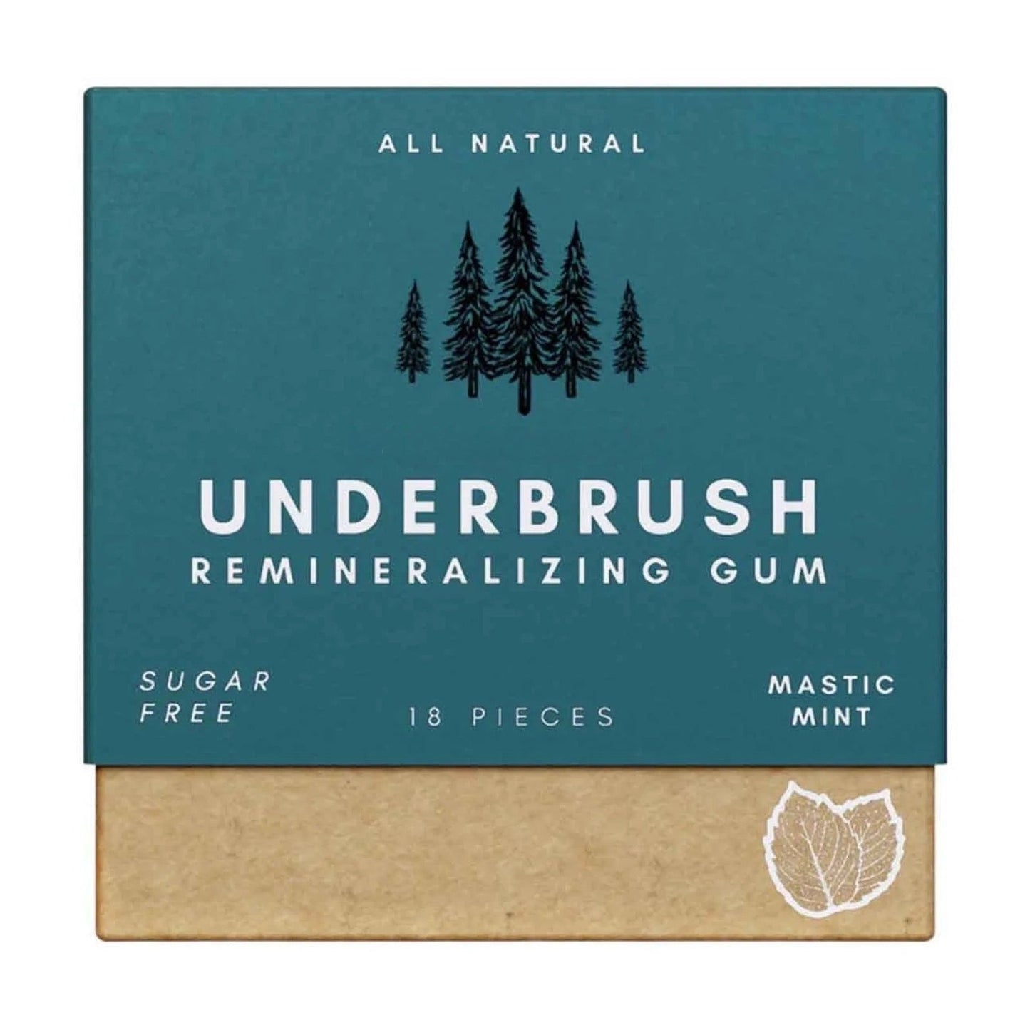 Underbrush Remineralizing Chewing Gum for Enamel Protection and Fresh Breath