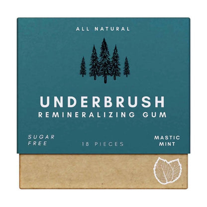 Underbrush Remineralizing Chewing Gum for Enamel Protection and Fresh Breath