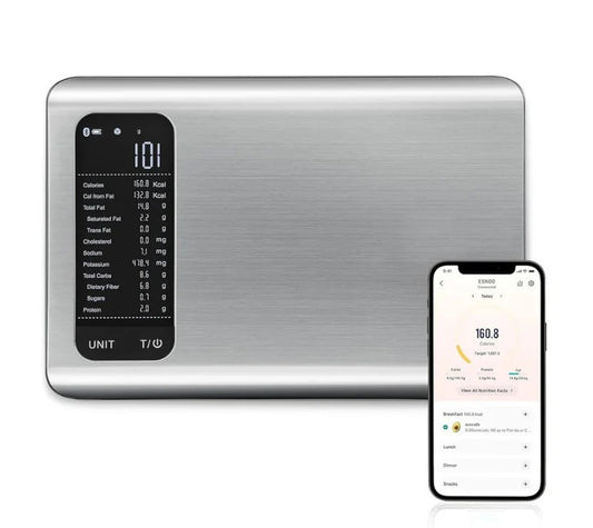 ESN00 Smart Nutrition Scale, Tracks 19 Nutrients, App-Connected