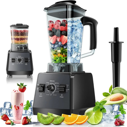 2400W Smoothie Blender & Grinder Combo, 25,000 RPM, 68oz BPA-Free