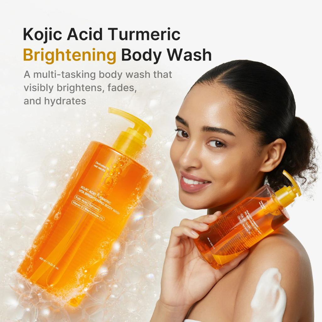 Kojic Acid Turmeric Brightening Body Wash for Uneven Skin Tone