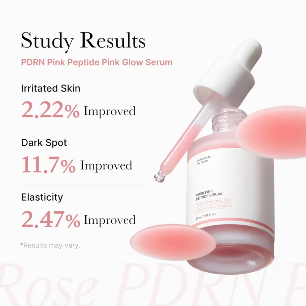 PDRN Pink Peptide Serum with Salmon PDRN for Glass Skin and Glow