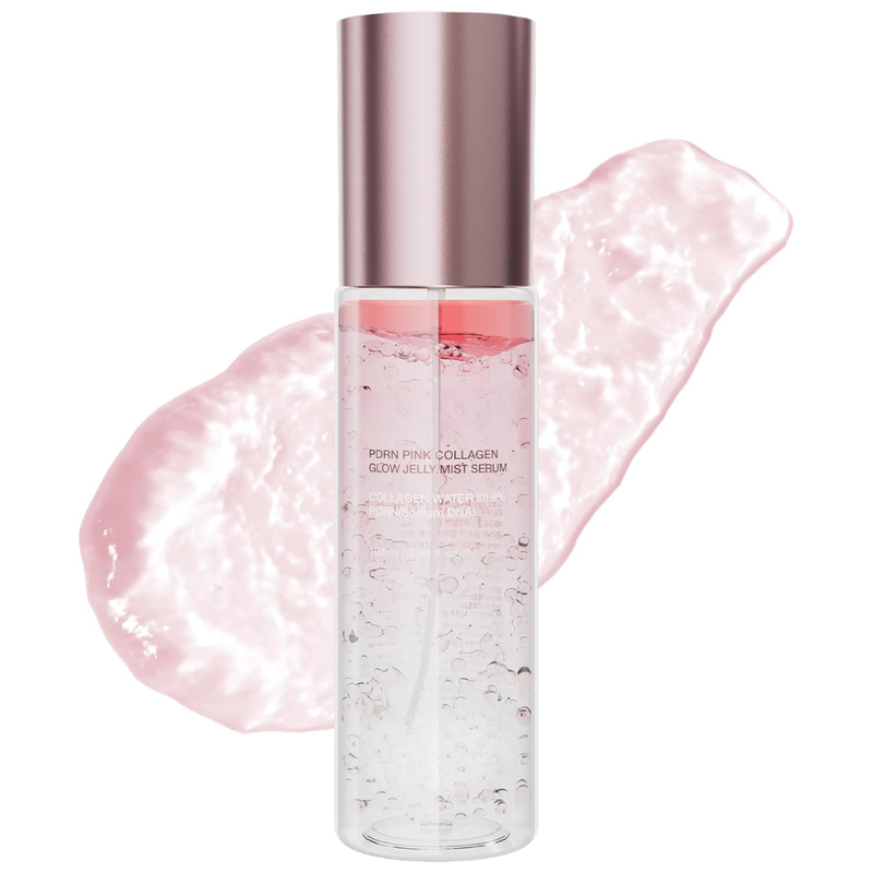 Jelly-Mist-Serum mit rosa PDRN und Kollagen für Feuchtigkeit und strahlenden Glow