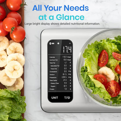 ESN00 Smart Nutrition Scale, Tracks 19 Nutrients, App-Connected