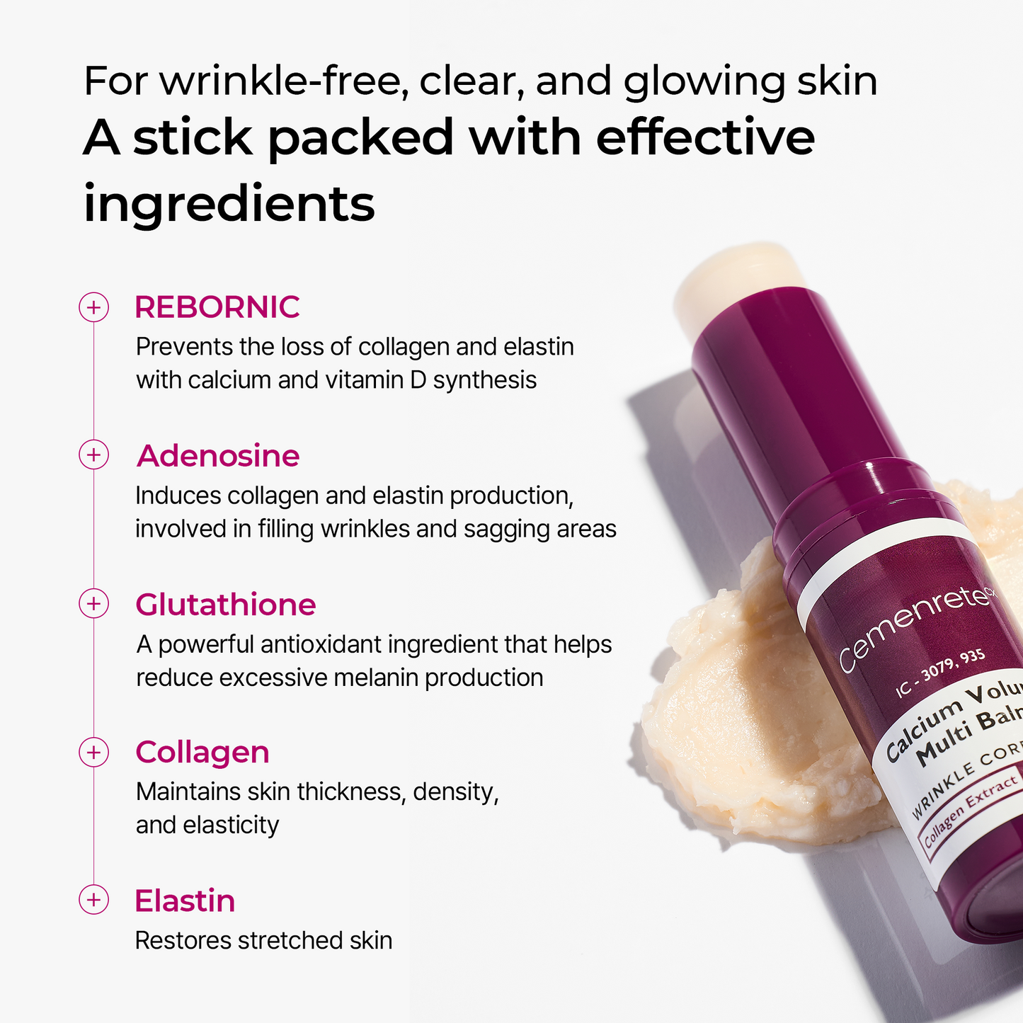 Cemenrete Calcium Volume Multi Balm for Firming, Glow & Fine Lines