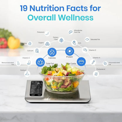ESN00 Smart Nutrition Scale, Tracks 19 Nutrients, App-Connected