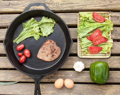 Pre-Seasoned Cast Iron Skillet Set - 3 Pcs