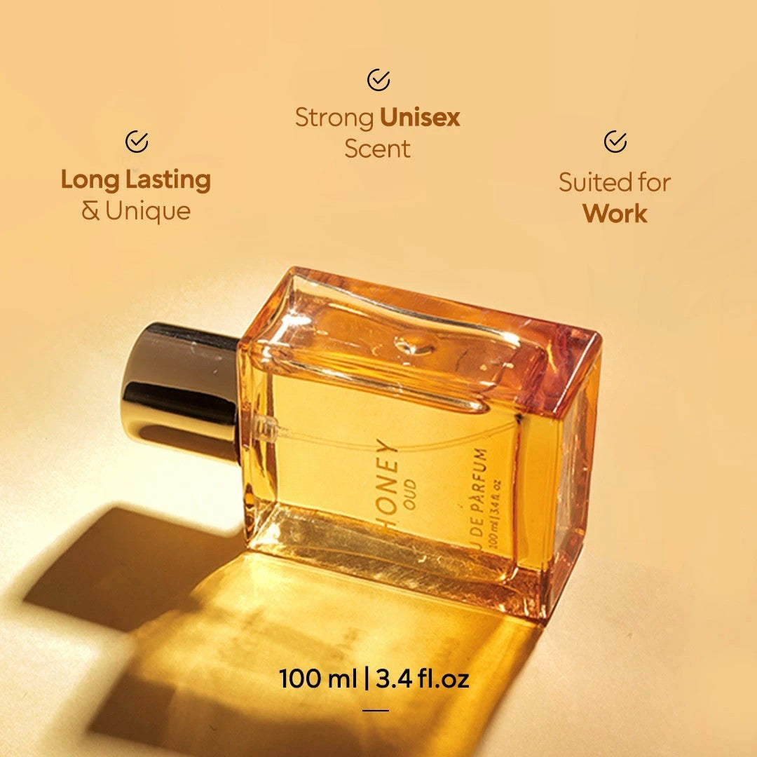 Honey Oud Eau de Parfum for Unisex Wear, Warmth & Long-Lasting Scent