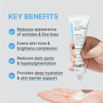 NIDA Youthful Formula Dry Skin Moisturizer with Hyaluronic Acid