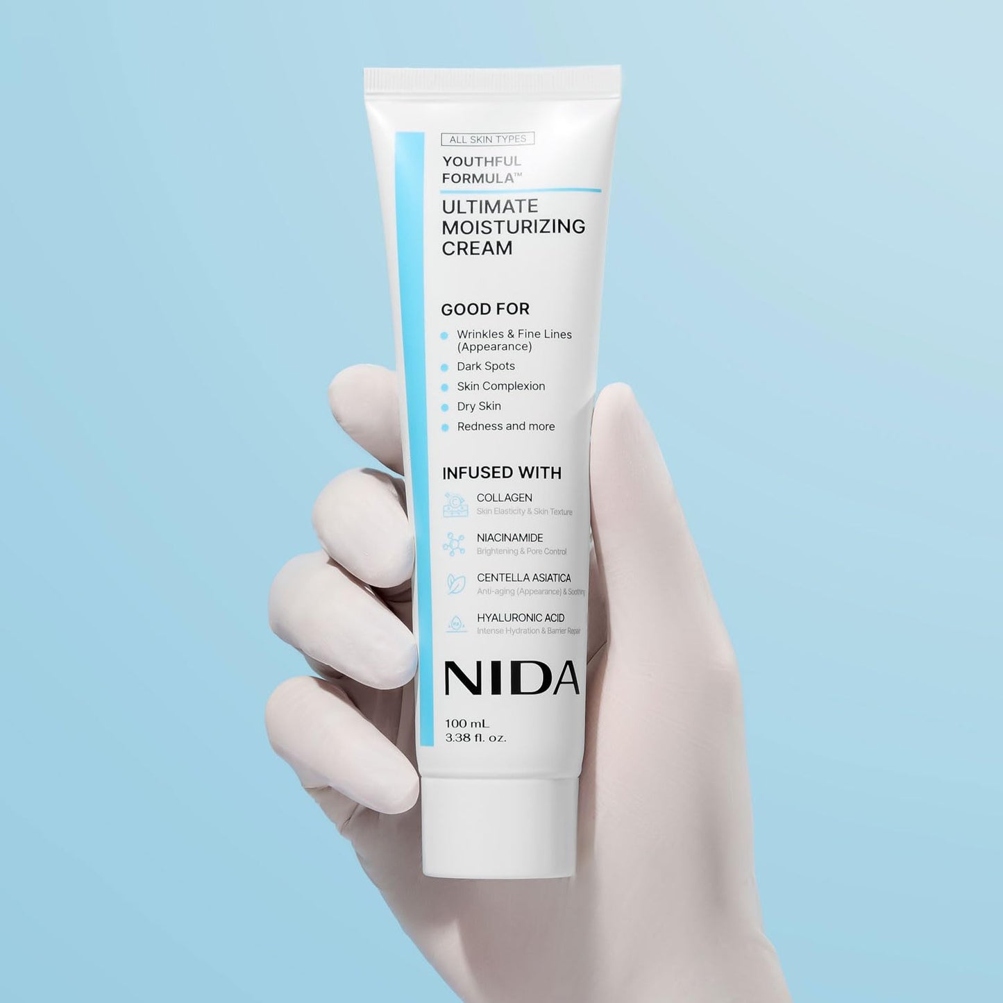 NIDA Youthful Formula Dry Skin Moisturizer with Hyaluronic Acid