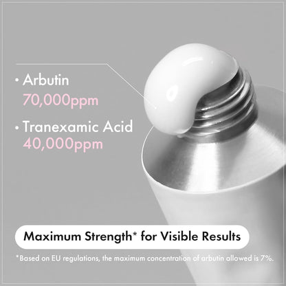 Arbutin 7% & Tranexamic Acid 4% Cream with Niacinamide for Dark Spots