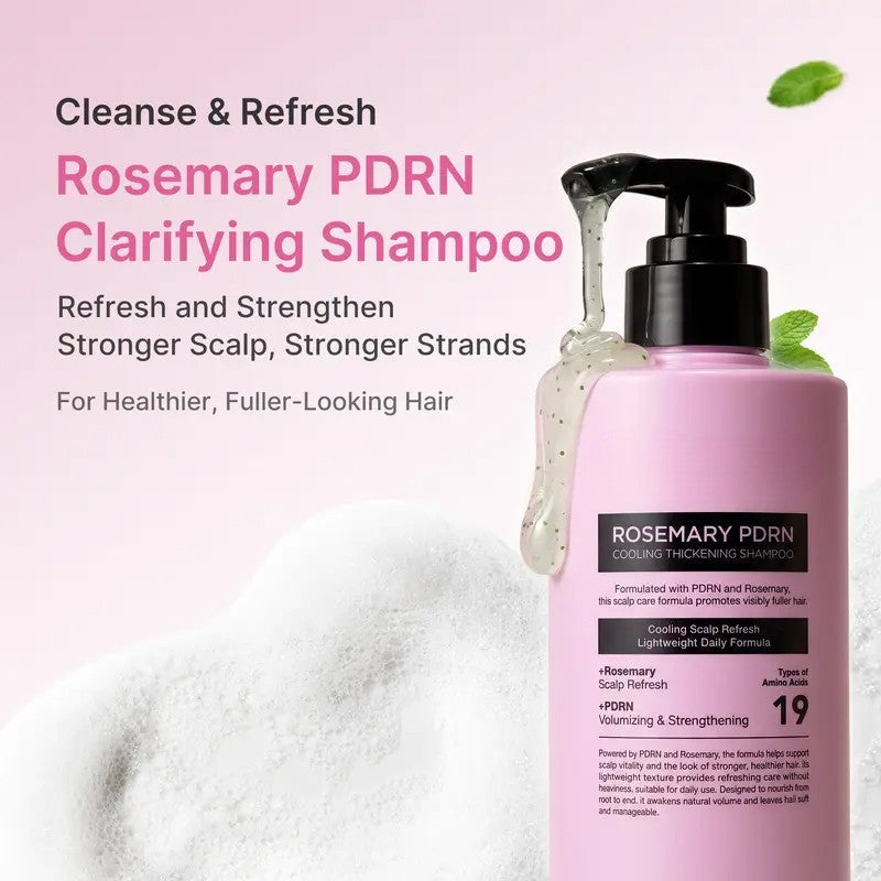 Rosemary PDRN Hair and Scalp Care Set for Thinning Hair, Scalp Care & Thicker Hair