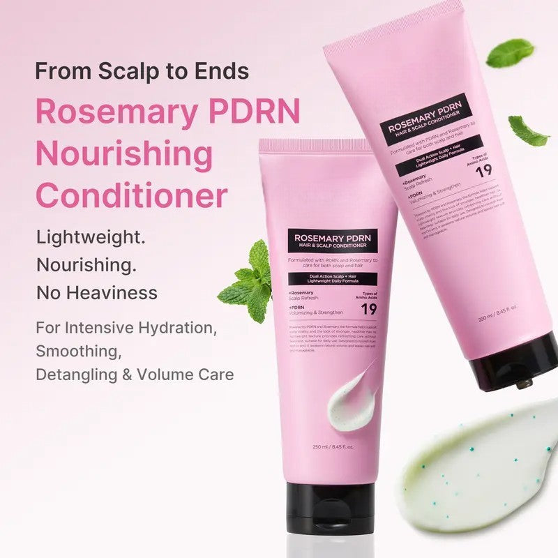 Rosemary PDRN Hair and Scalp Care Set for Thinning Hair, Scalp Care & Thicker Hair