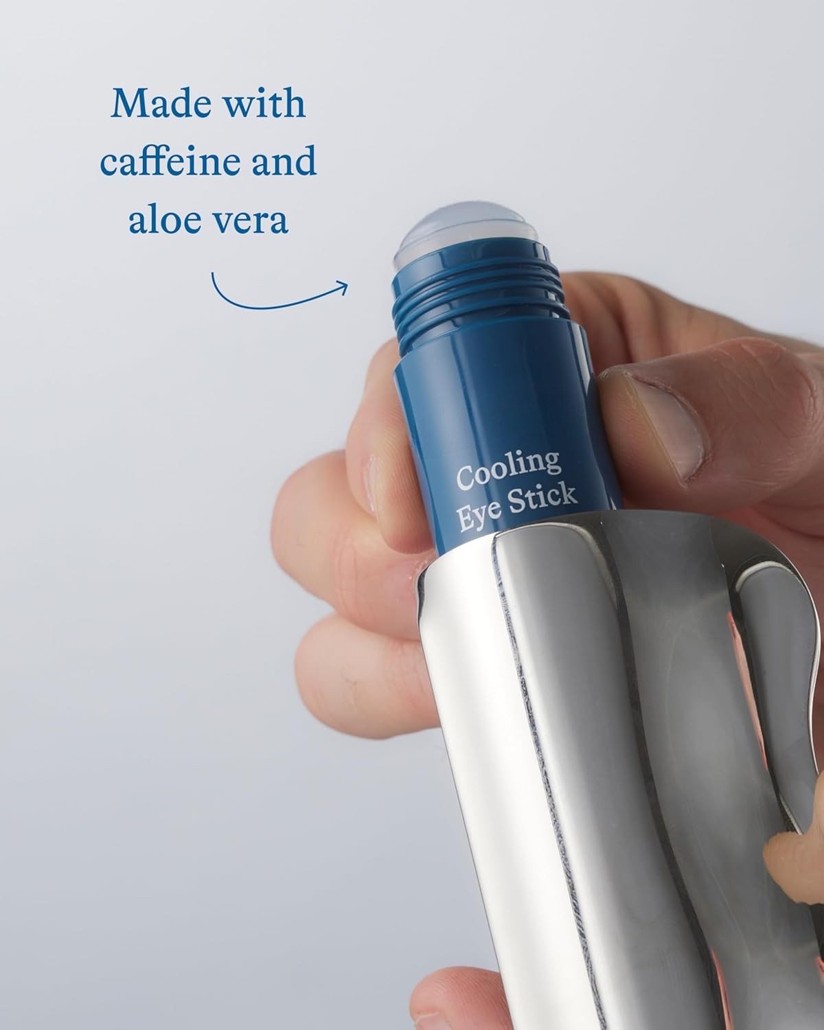 Cooling Eye Stick & Gua Sha Tool Set Depuffing Duo for Dark Circles and Under-Eye Fatigue