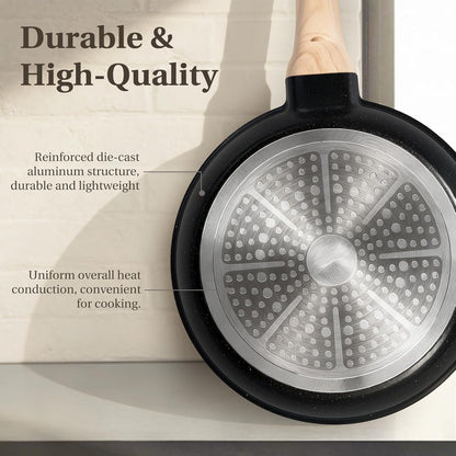 25 Pcs Nonstick Cookware Set, Induction, Non-Toxic, PFOA-Free