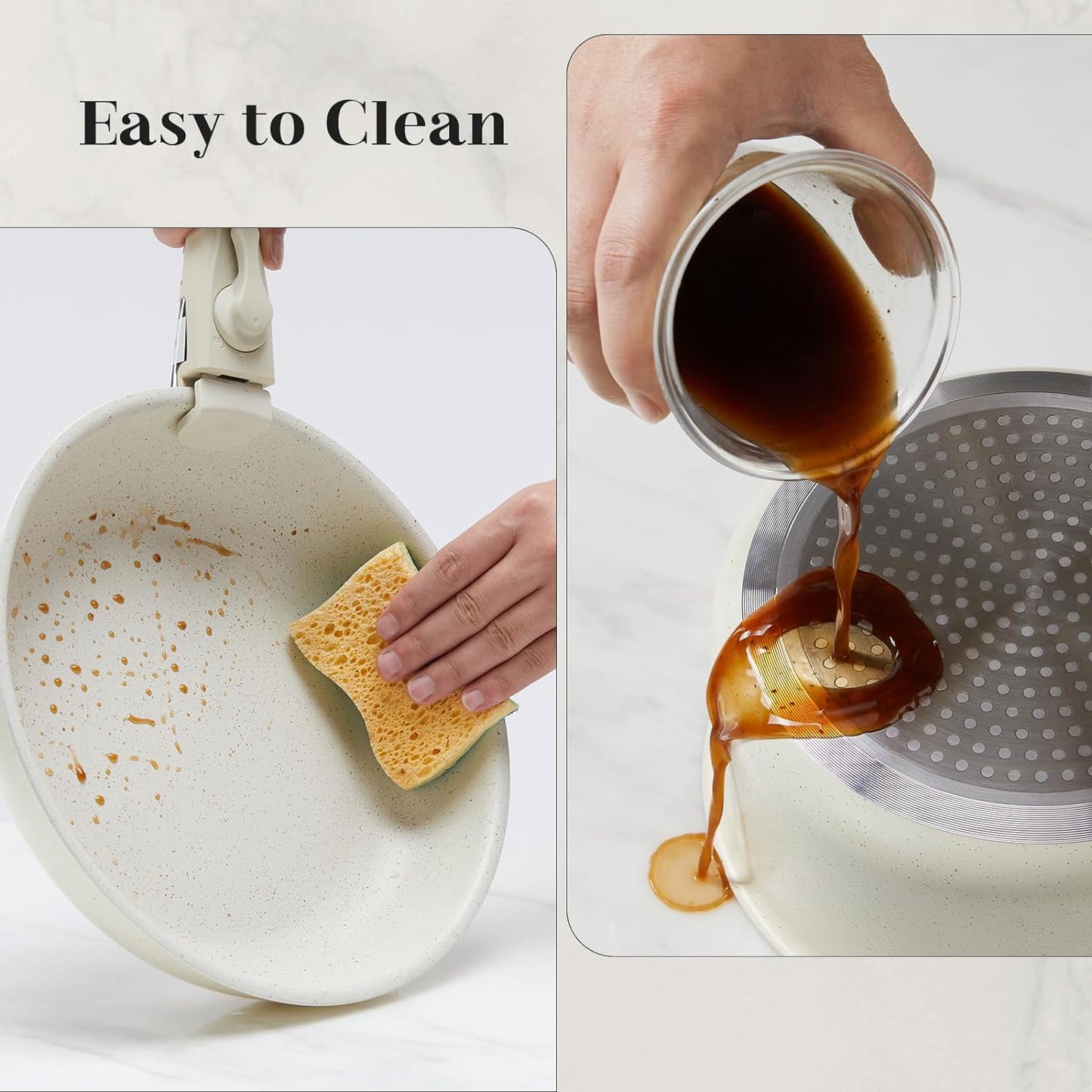 12 Pcs Nonstick Pots and Pans Set, Detachable Handle, Induction