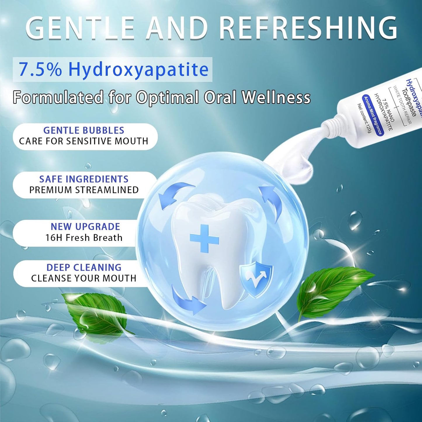 Nano Hydroxyapatite Toothpaste for Enamel Remineralization & Sensitivity