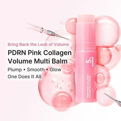 PDRN Pink Collagen Multi Balm Stick for Hydration, Fine Lines and Glow