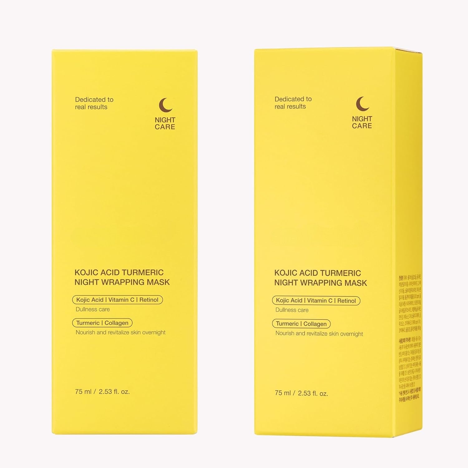 Mascarilla Peel-Off Nocturna con Ácido Kójico y Cúrcuma para Manchas Oscuras e Iluminación  