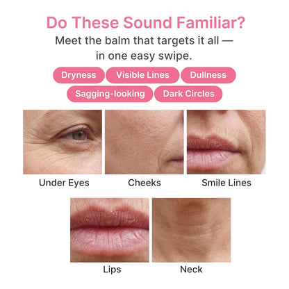 PDRN Pink Collagen Multi Balm Stick for Hydration, Fine Lines and Glow