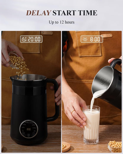 8-in-1 Nut Milk Maker Blender, 32oz Plant-Based & Non-Dairy, Self-Clean