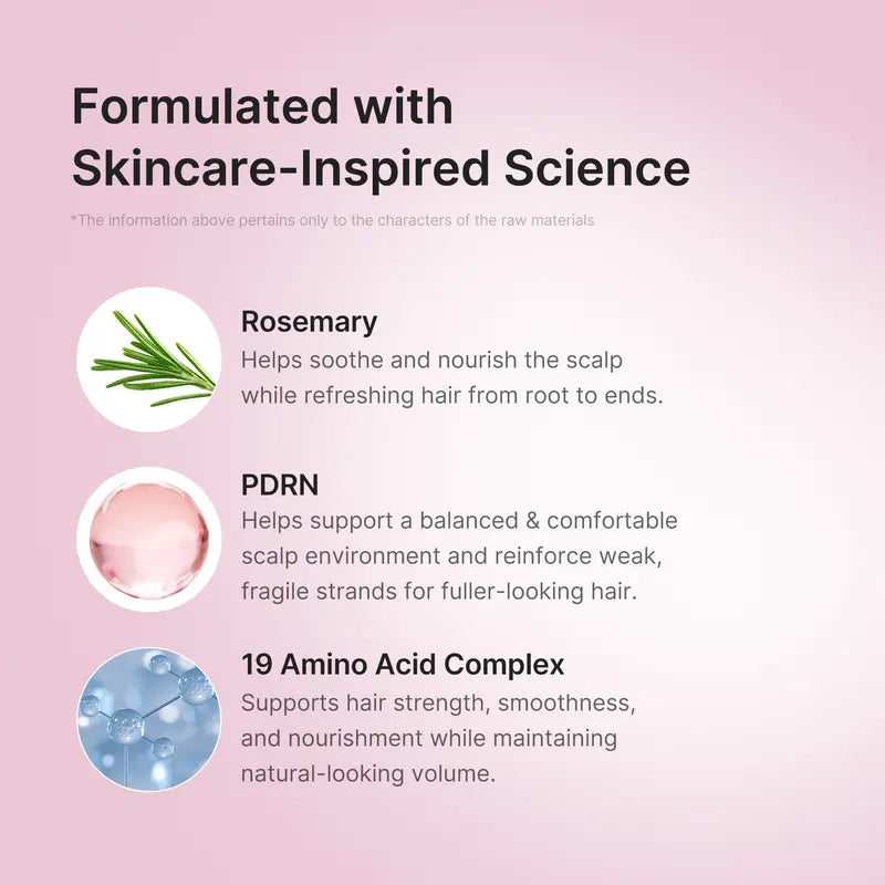 Rosemary PDRN Hair and Scalp Care Set for Thinning Hair, Scalp Care & Thicker Hair