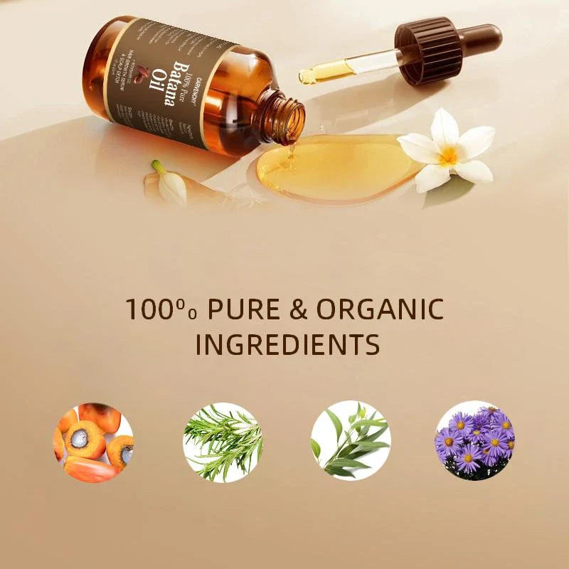 CARVENCHY Batana Oil with Rosemary Oil for Stronger Hair, Frizz Control & Shine