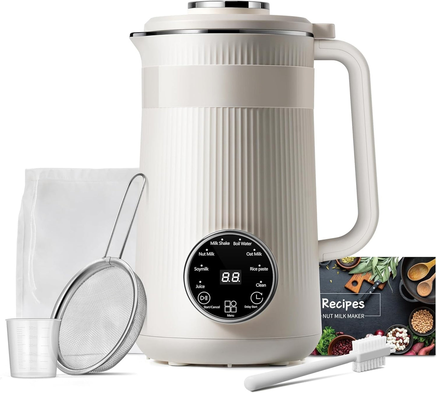 8-in-1 Nut Milk Maker Blender, 32oz Plant-Based & Non-Dairy, Self-Clean