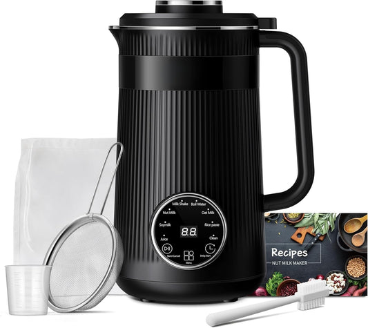 8-in-1 Nut Milk Maker Blender, 32oz Plant-Based & Non-Dairy, Self-Clean
