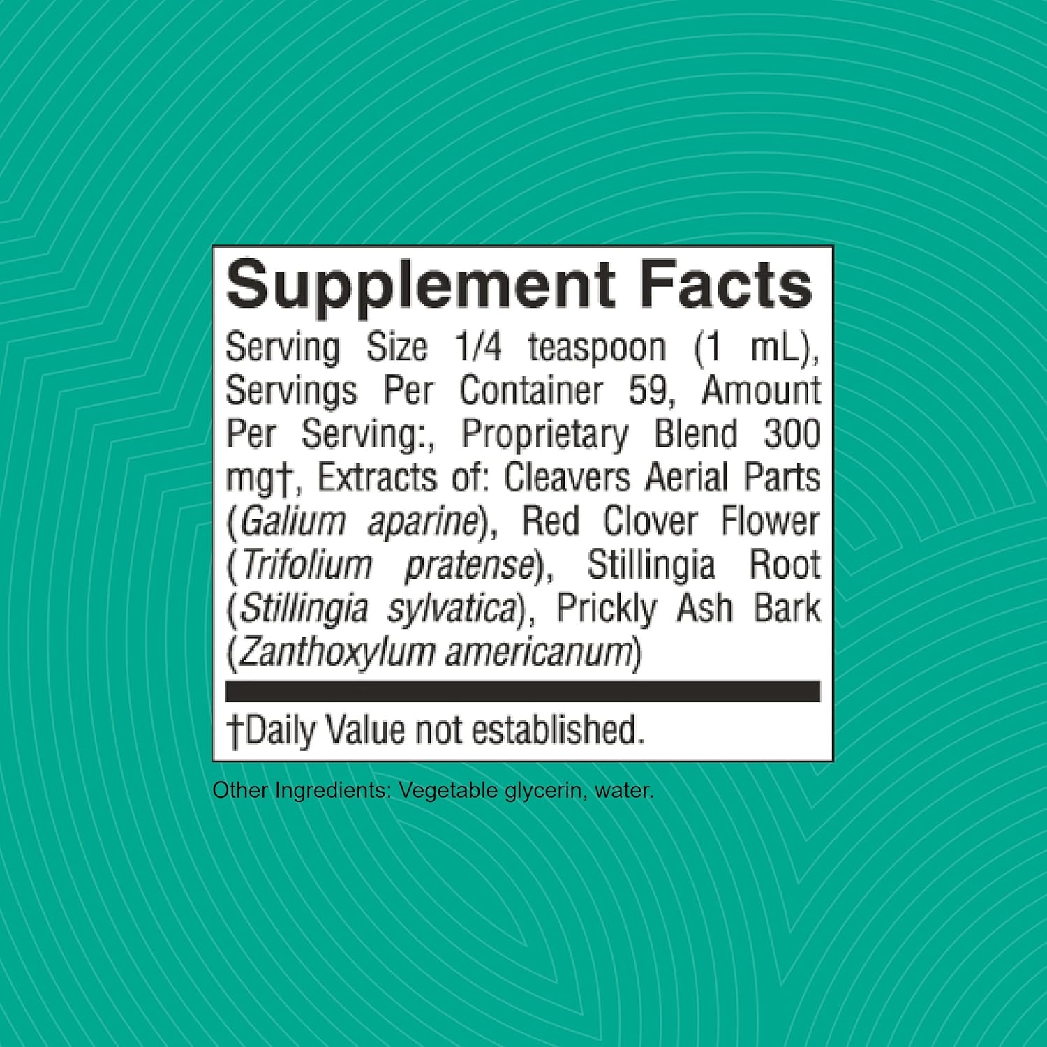 Lymphatic Drainage Liquid Herbal Extract Supplement for Flow Support
