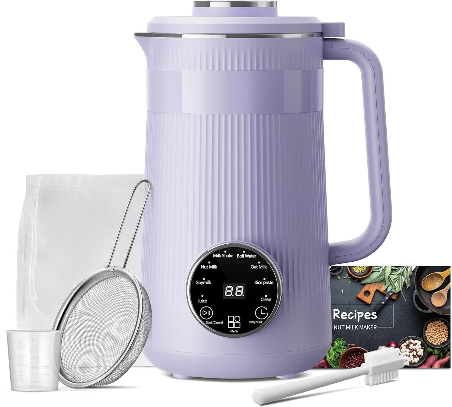 8-in-1 Nut Milk Maker Blender, 32oz Plant-Based & Non-Dairy, Self-Clean