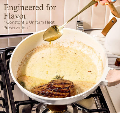 14 Pcs Nonstick Pots and Pans Set with Utensils & Pan Protectors