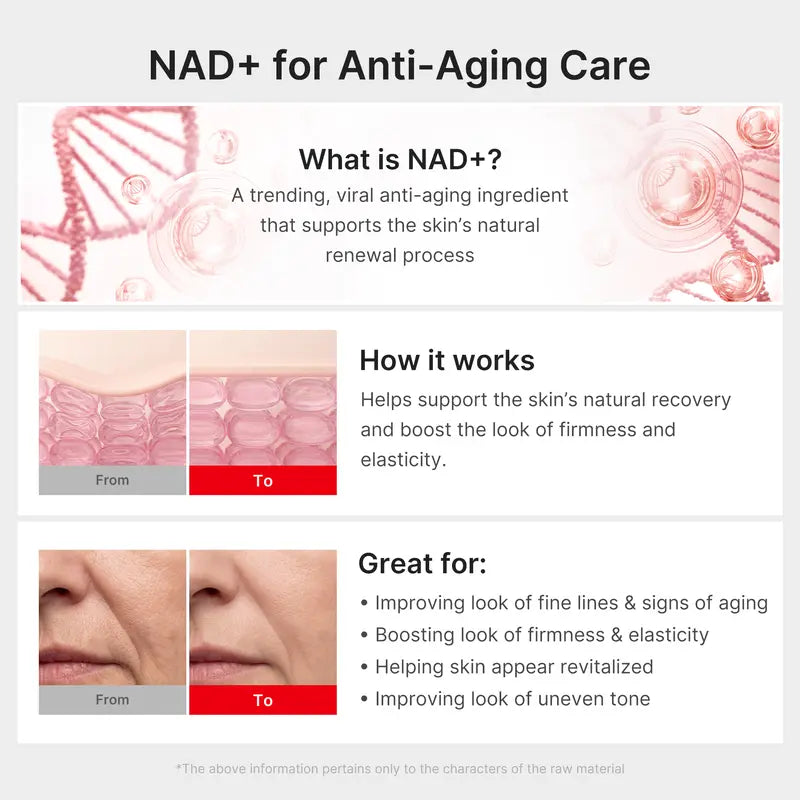 NAD+ EGF Korean Skincare Firming Serum for Fine Lines & Elasticity