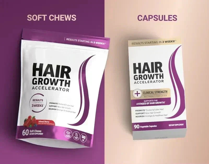 Hair Growth Accelerator Biotin Supplement with Zinc for Thicker & Fuller Hair