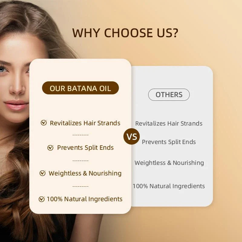 CARVENCHY Batana Oil with Rosemary Oil for Stronger Hair, Frizz Control & Shine