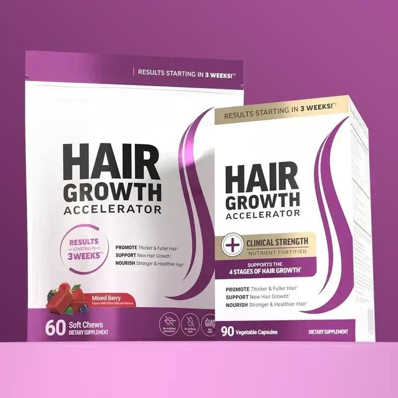 Hair Growth Accelerator Biotin Supplement with Zinc for Thicker & Fuller Hair