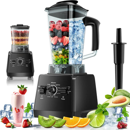 2400W Smoothie Blender & Grinder Combo, 25,000 RPM, 68oz BPA-Free