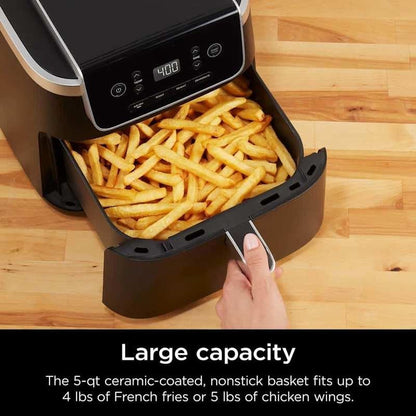 5-QT Air Fryer Pro, 400°F Air Crisp, 4 Functions, Nonstick Basket