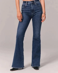Adeline | Retro High Waisted Jeans with Dramatic Full Flare