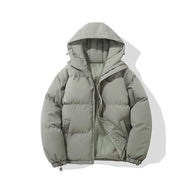 Aubrey | Women's Puffer Jacket - Zipper Hooded Long Sleeve Warm Padded