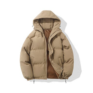 Aubrey | Women's Puffer Jacket - Zipper Hooded Long Sleeve Warm Padded