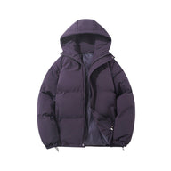 Aubrey | Women's Puffer Jacket - Zipper Hooded Long Sleeve Warm Padded