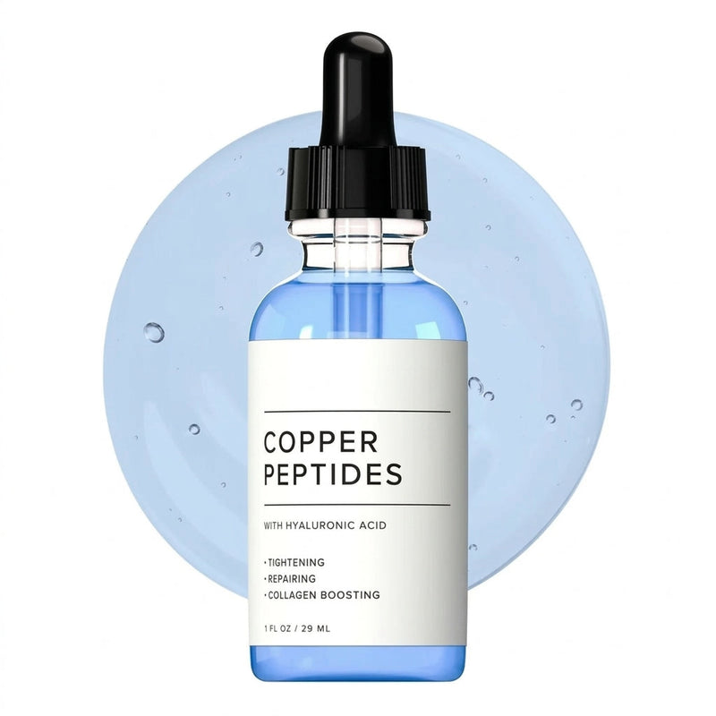 Straffendes Serum mit Kupferpeptiden und GHK gegen feine Linien, für mehr Elastizität und Hautstraffung