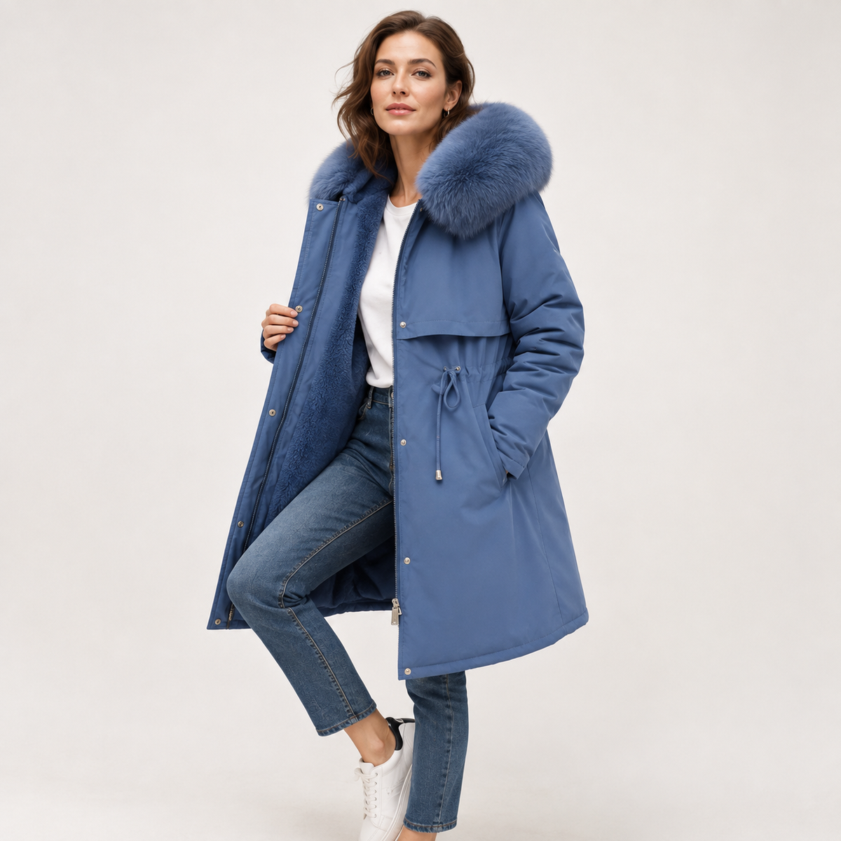 Brooke | Women's Fur-Trim Waterproof Winter Coat - Hooded