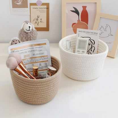 Cotton Rope Storage Baskets | Organizer for Toys and Sundries